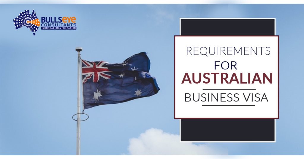 Requirements for australian business visa