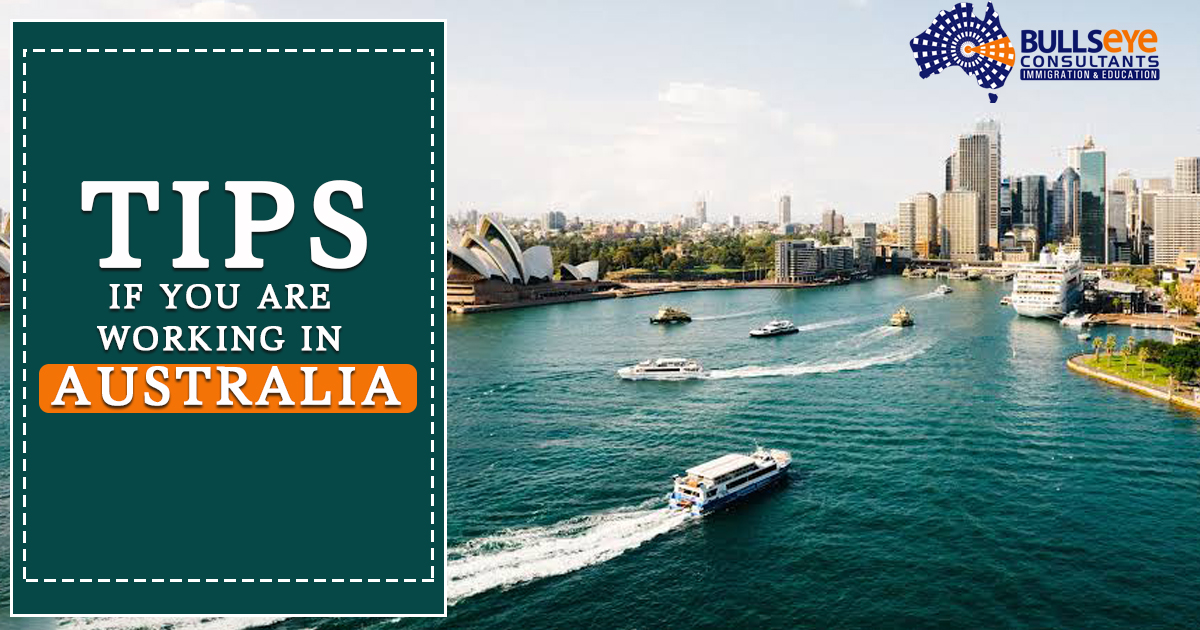 Tips if you are working in Australia