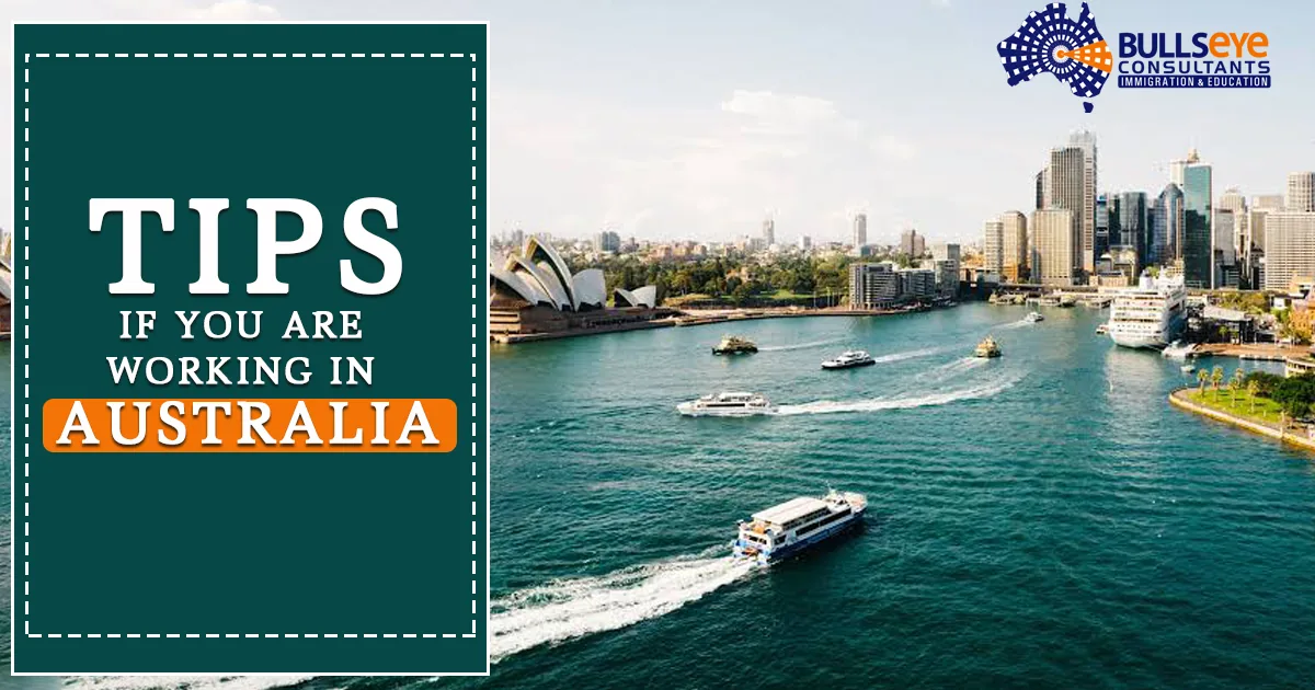 Tips if you are working in Australia