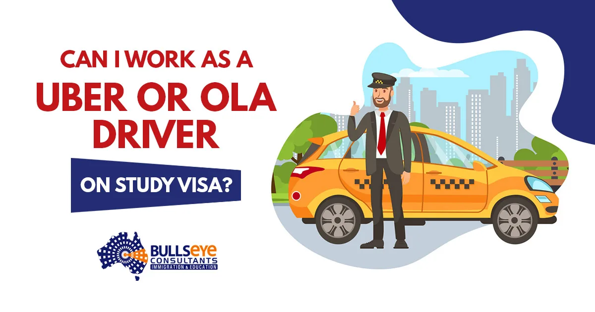 Can I work as a uber or ola driver on study VISA