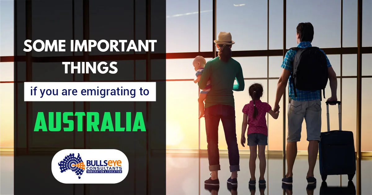 Some important things if you are emigrating to Australia