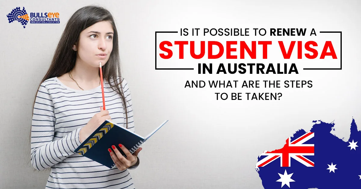 Is it possible to renew a student visa in Australia and what are the steps to be taken