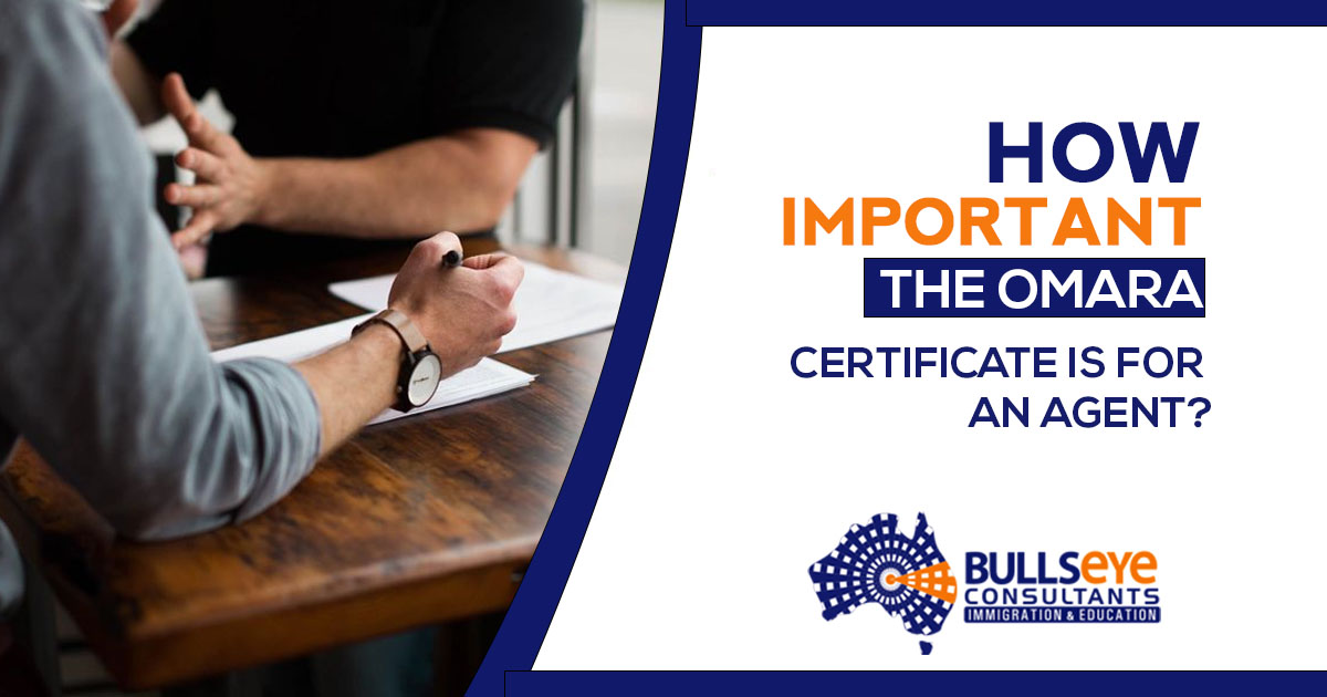 how important the OMARA certificate is for an agent.